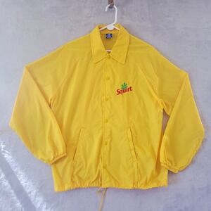 VTG 70s/80s Champion Running Man SQUIRT Soda Windbreaker Coach's Jacket Sz L